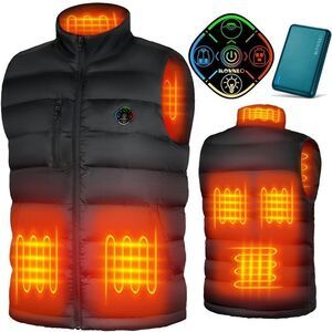 KOVNLO Heated Vest for Men W/Battery Pack Inc, smart Controller NWT SZ M